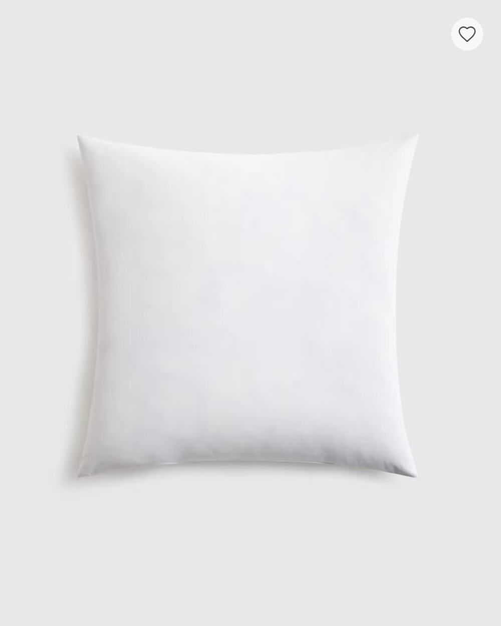 Quince Premium Feather Pillow Insert 26x26 NWOT